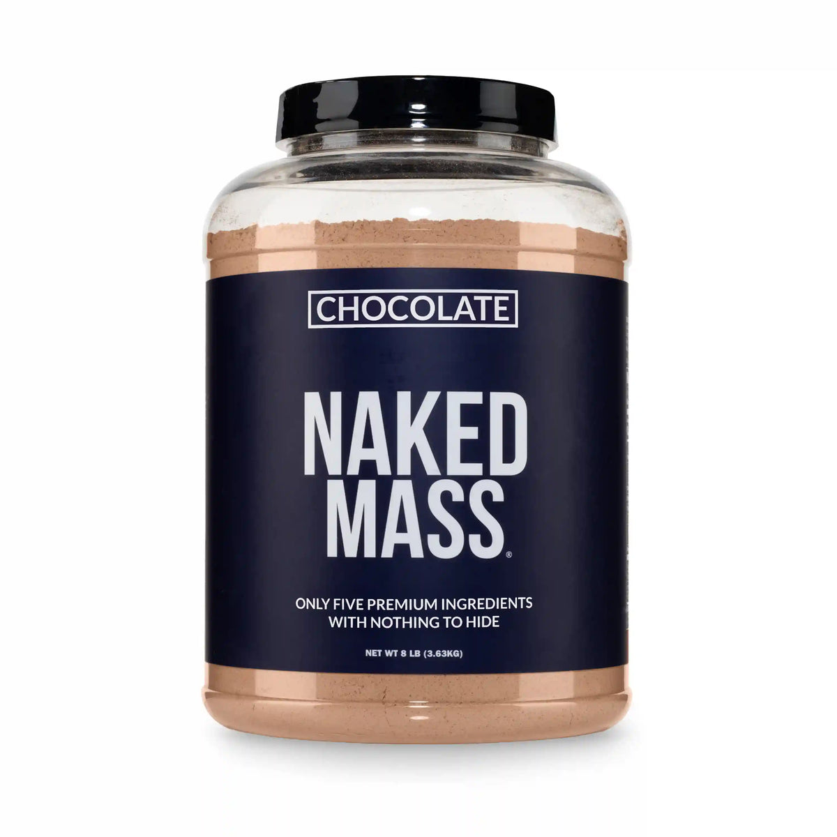 Chocolate Mass Gainer Protein Supplement | Naked Chocolate Mass - 8LB