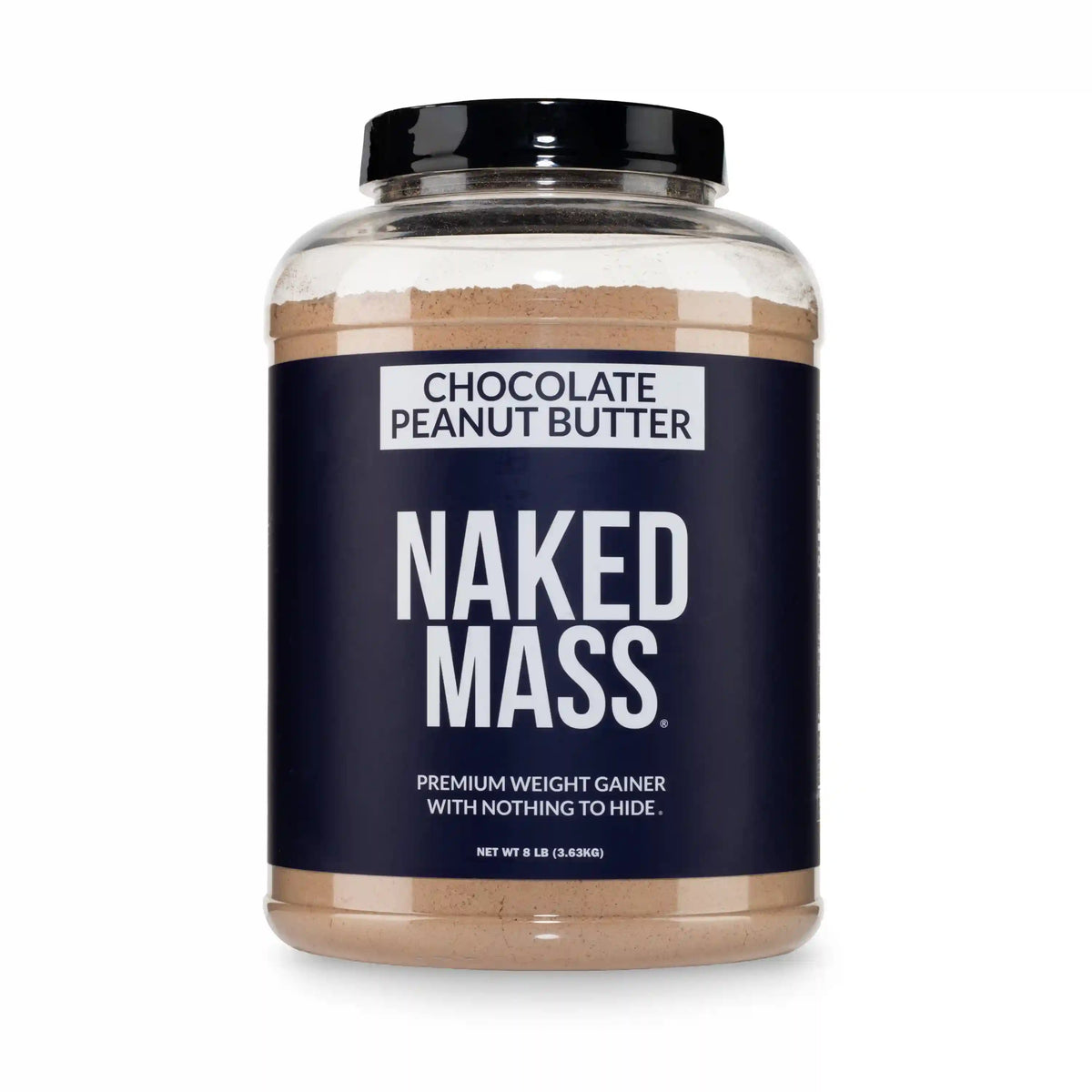 Chocolate Peanut Butter Mass Gainer Protein Supplement | Naked Mass - 8LB