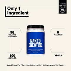 Creatine Monohydrate Powder | Naked Creatine - 1.1LB