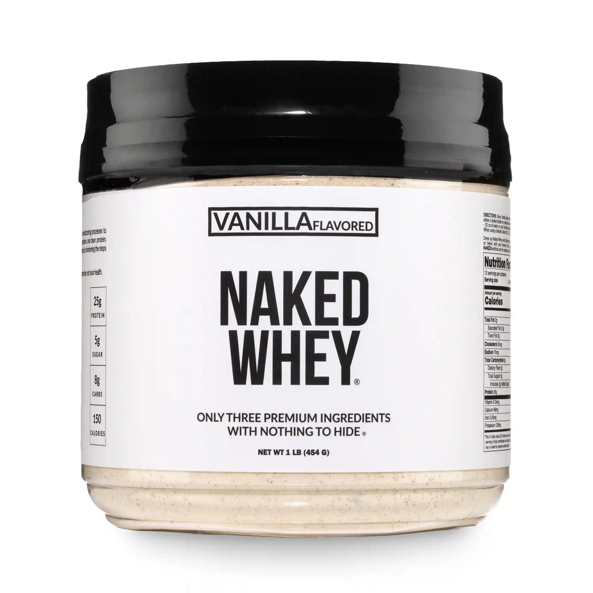 Vanilla Whey Protein Powder 1lb | Naked Vanilla Whey - 1LB